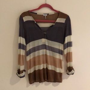 Splendid 3/4 sleeve henley
